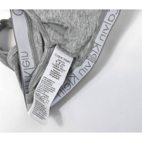 Calvin Klein Bra Womens Size Small Gray Triangle Lightly Lined Modern Cotton - Picture 6 of 7
